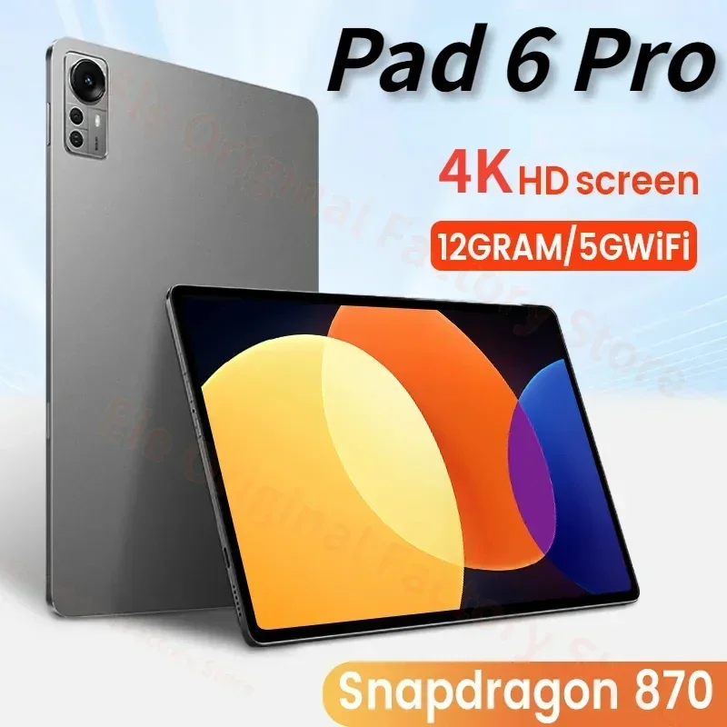 

Планшет с 10,1-дюймовым дисплеем, процессором Snapdragon 2024 HD 870 K WQHD +, ОЗУ 12 Гб, ПЗУ 2,5 ГБ