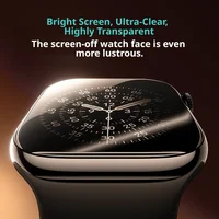 SAMZHE Protecteur d'écran pour Apple Watch série 11/10/9/8/7/6 SE/SE2/SE3 40MM-46MM, film de protection à couverture complète en verre trempé 6