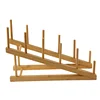 Kitchen Accessories Kitchen Storage Bamboo Dish Drainboard Drying Rack Drainer Storage Holder Bowl Dish Cup Shelf 2023 6