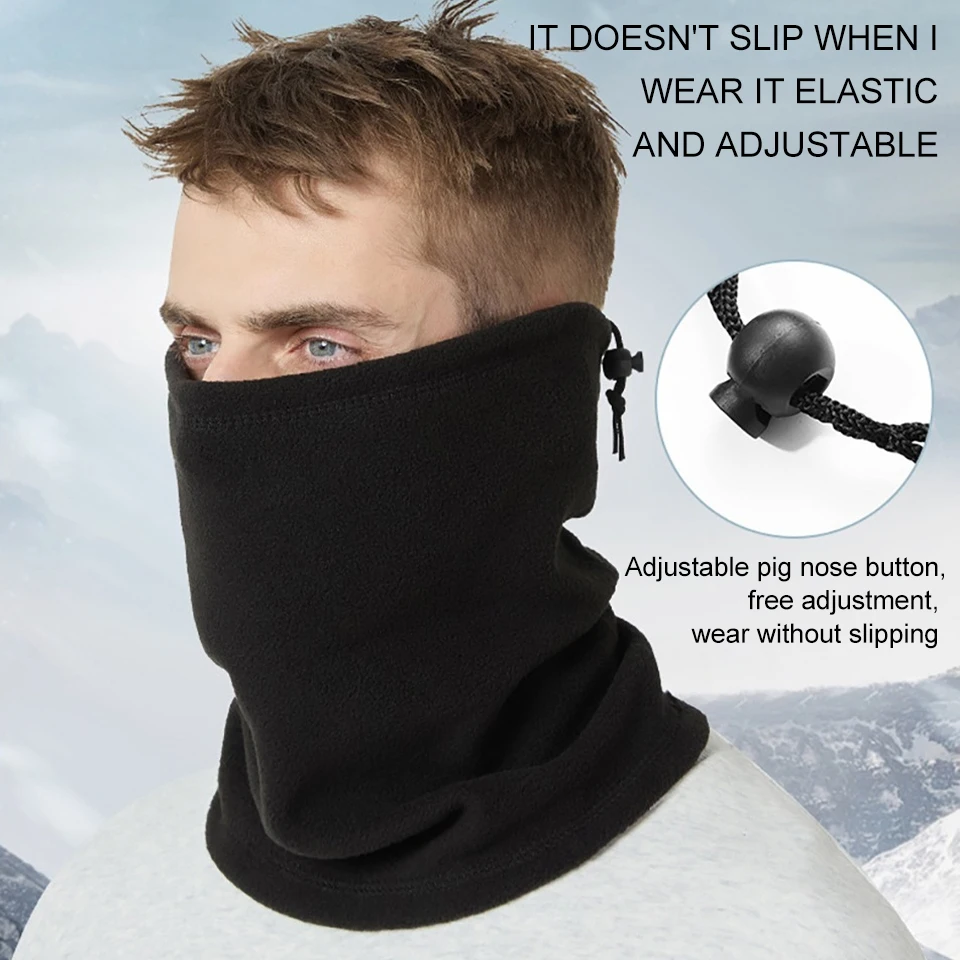 LOOGDEEL Cycling Bandana Cold Resistant Scarf Bike Hat Windproof Warm Face Mask Sports Running Motorcycle Riding Bike Balaclava 3
