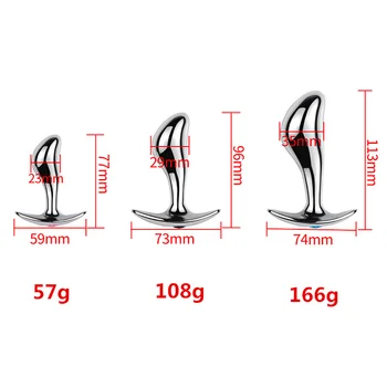 Stainless Steel Anal Plug Sex Toys Women Men Dildo Anus Dilator Butt Plug Prostate Massage Gay Adult Sex Products Intimate Goods 6