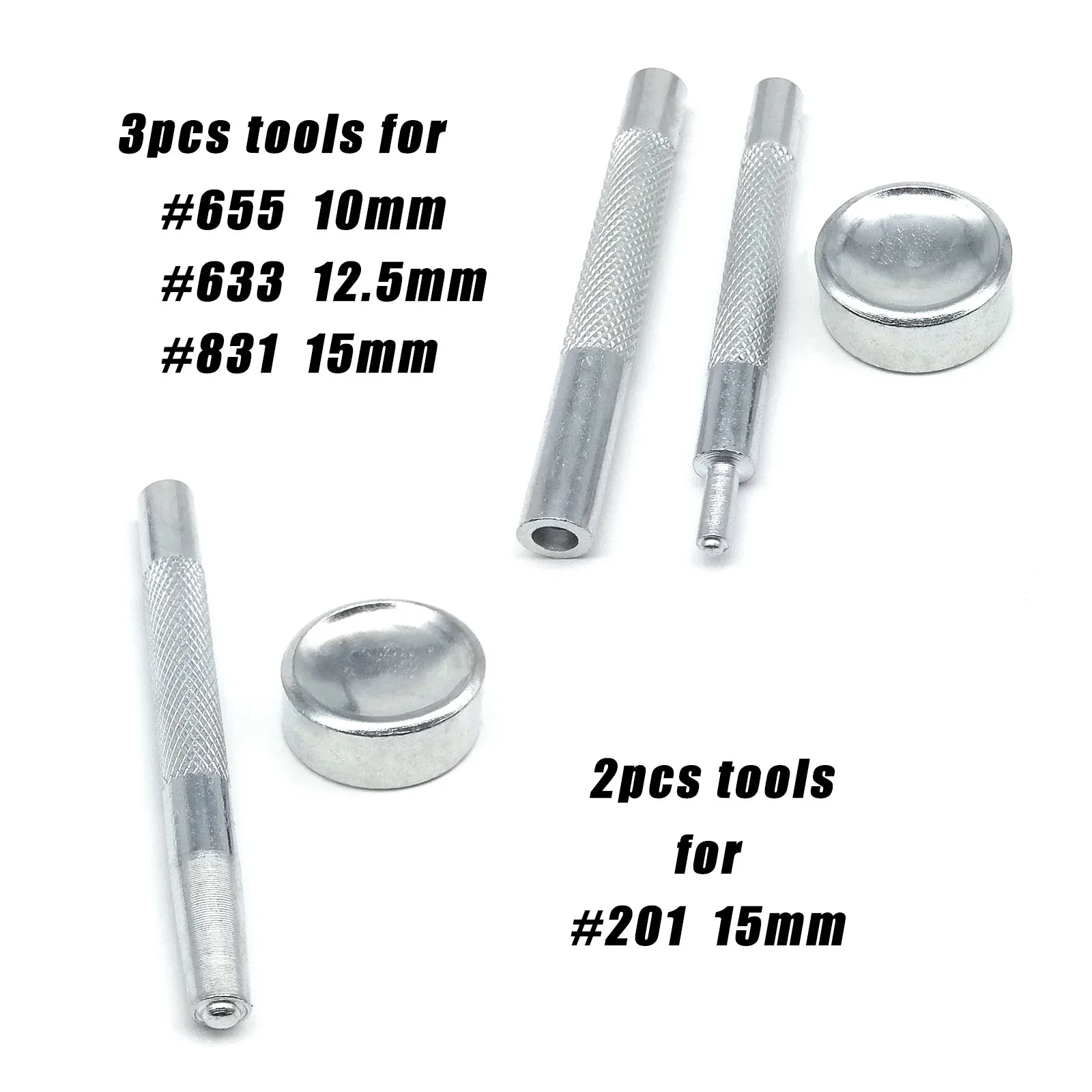 Versatile Metal Snap Button Kit for Leather and Fabric Repair