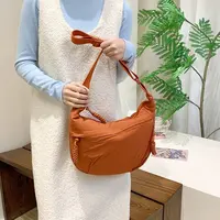 Large Capaci Lightweight Dumpling aped Crossbody Bag for Women Summer New Sle Casual Cotton Bag Fem oulder Bag