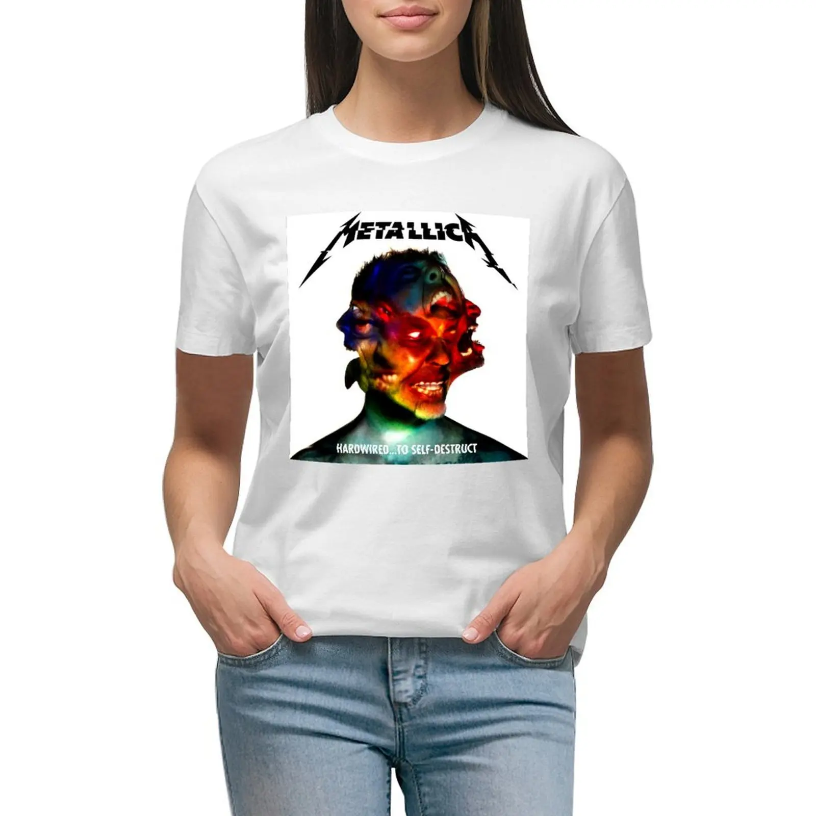 

hardwired to self destruct worldwired tour 2020 white dedekista T-shirt kawaii clothes vintage clothes Women's clothing