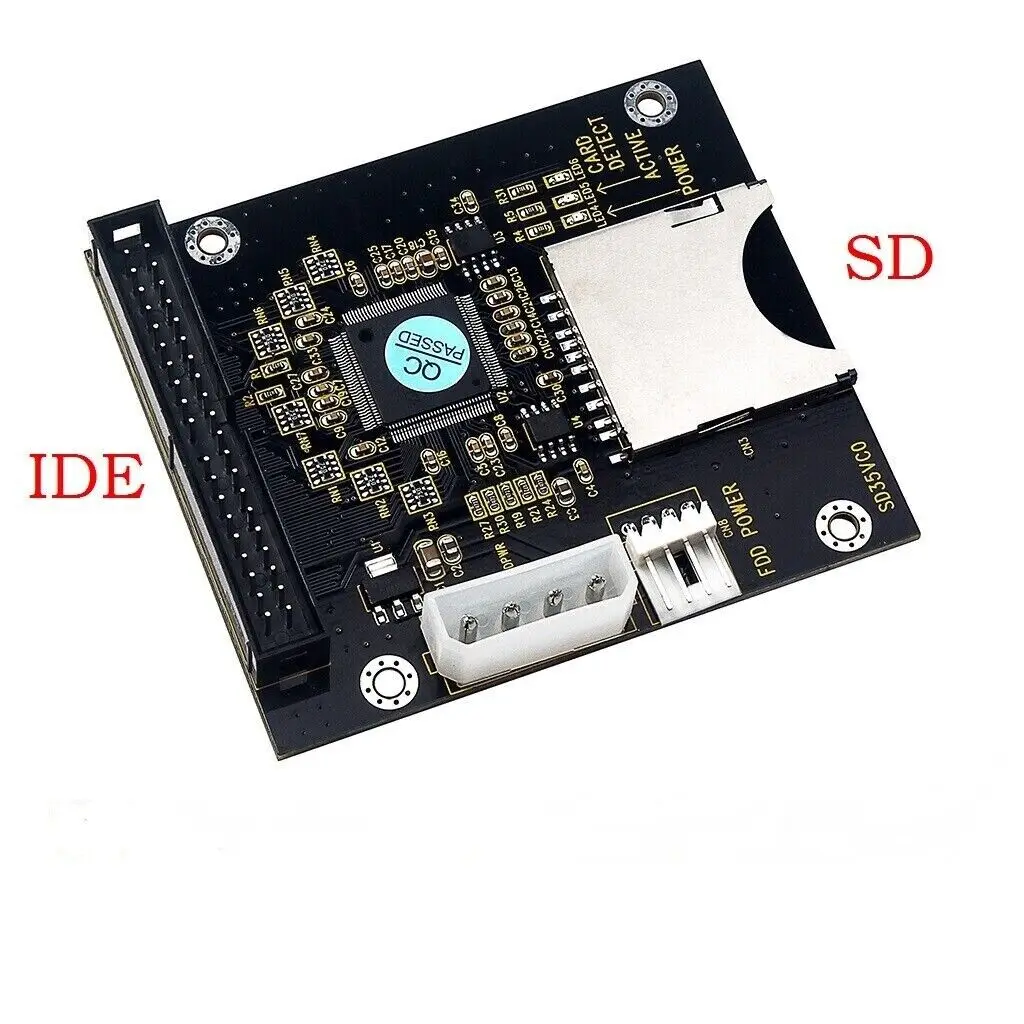 VBESTLIFE Adattatore Da SD A IDE 3.5 Pollici, Lettore Di Schede SD/SDHC/MMC A Maschio IDE 40 Pin - 6
