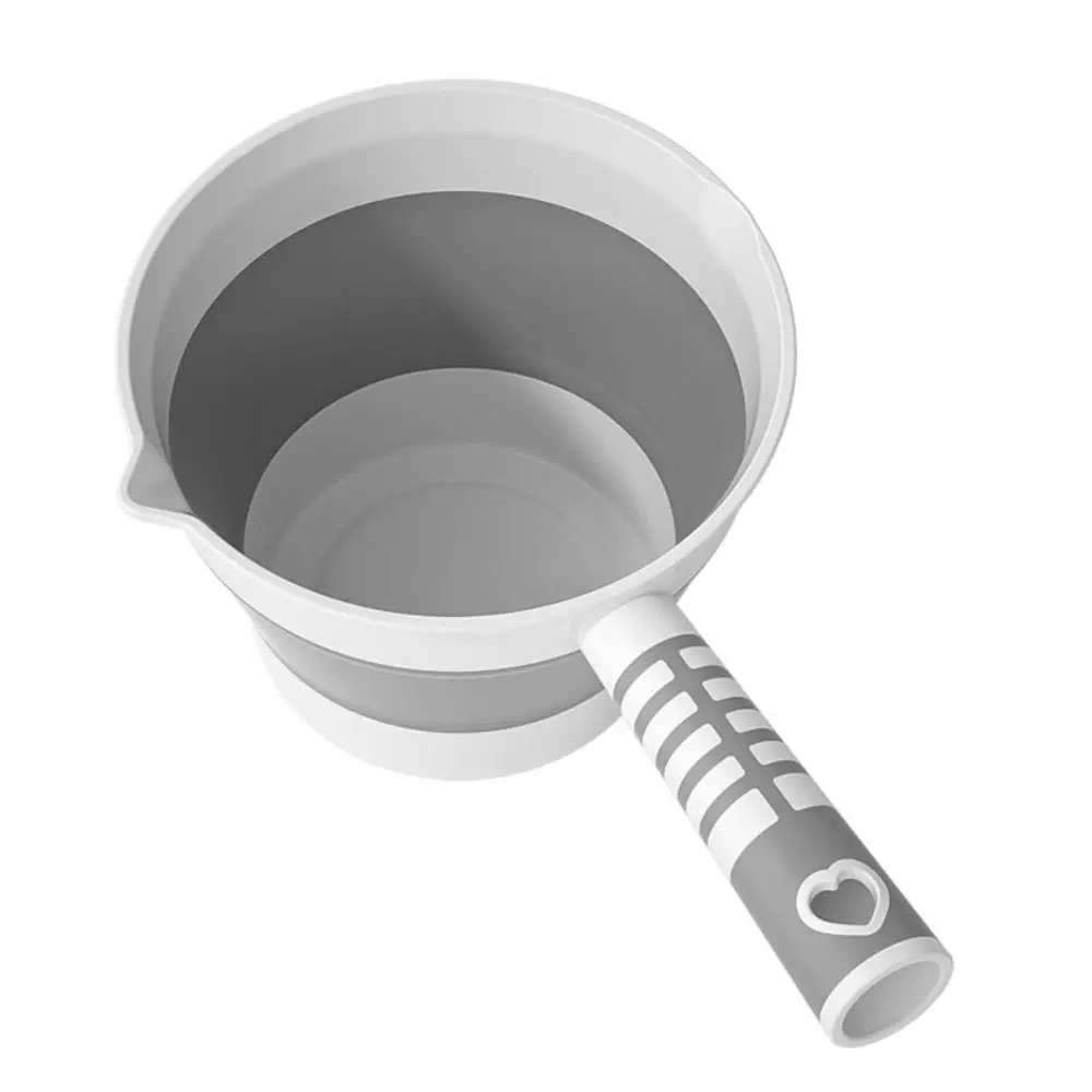 Convenient Creative Folding Water Scoop Large Suspensible Collapsible Bath Scoop Portable Thickened Water Dipper Household