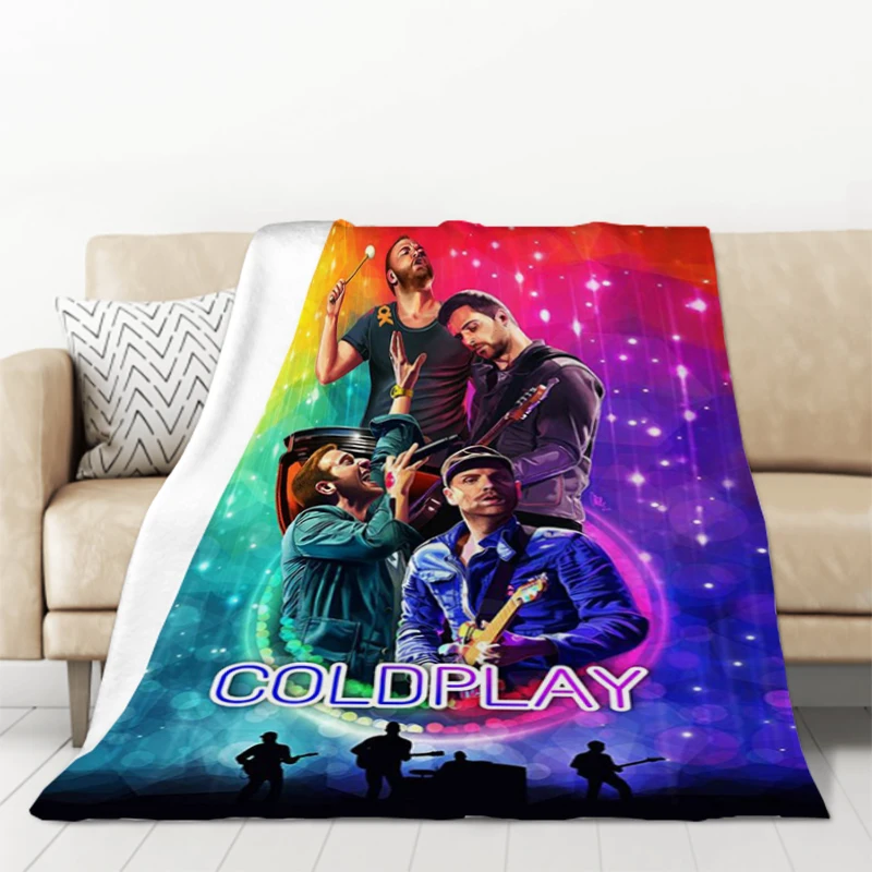 Coldplay Warm Winter Blanket Sofa Blankets for Winter Bedspread on the Bed Blankets and Bedspreads Furry Double Bed Comforter 2