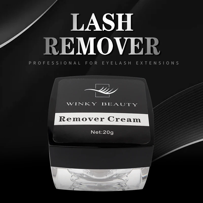 eyelash glue remover cream eyelash glue remover 20g Eyelash Extension Glue Remover Non-irritating Quick Drying Adhesive Transparent Gel Remover Eye Lashes Make Up Tool