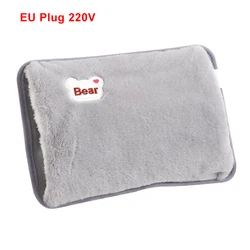 Portable Rechargeable Electric Hand Warmer and Heated Gloves Set - EU (Gray)