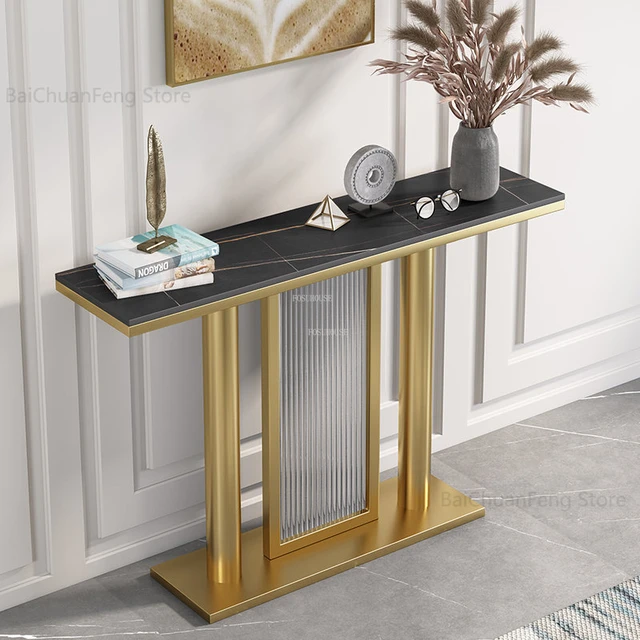 Nordic Marble Console Table For Home Furniture Living Room Entryway Table  Creative Light Luxury Upscale Household Entrance Table - AliExpress