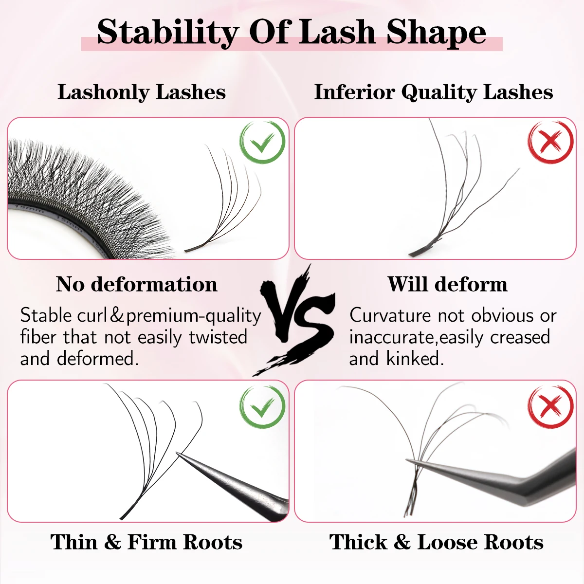Lashonly New 3D 4D 5D 6D W Automatic Flowering Eyelash Extension Premade Fans Volume Fans Lashes Natural Soft Grafting Eyelash 4