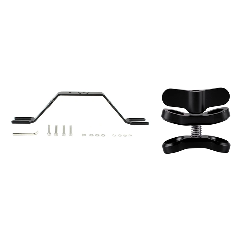 

Diving Lights Ball Butterfly Clip For Gopro Hero With Dual Handheld Diving Handle Tray Grip Bracket Expansion Mount