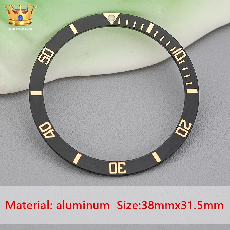 Bague Lunette (bezel) Pour Montre - Diamètre Ext. 38mm / Int. 31.5mm - Aluminium - Neuf Avec étiquettes