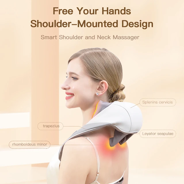 Massagers for Neck and Shoulder with Heat Simulate Human Hand Grasping and  Kneading Important Acupoint Neck & Back Pain Relief - AliExpress