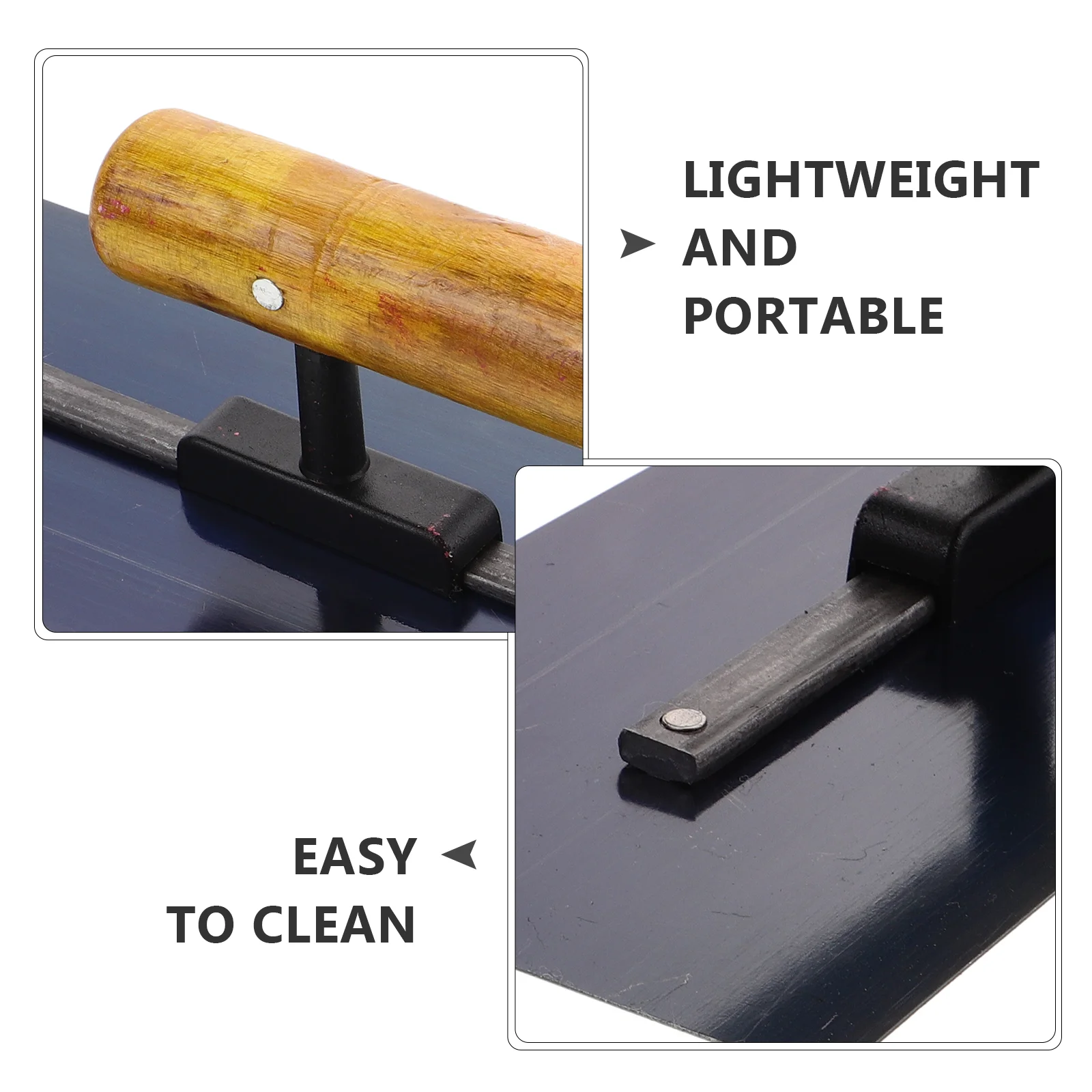 Finishing Trowel Hand Painted Plaster Wooden Handle Stainless Steel Brick Large Tool