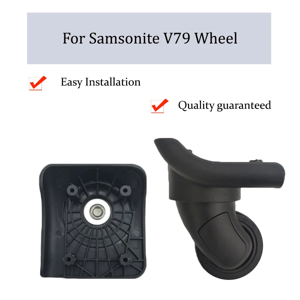 

For Samsonite V79 Nylon Luggage Wheel Trolley Case Wheel Pulley Sliding Casters Universal Wheel Repair Slient Wear-resistant