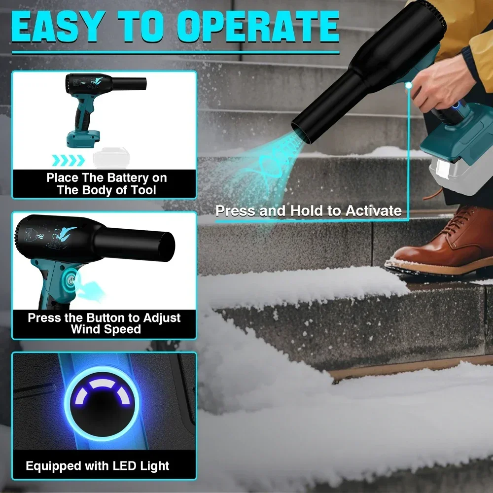 Turbo Air Blower Jet 350W Handheld Powerful Blower