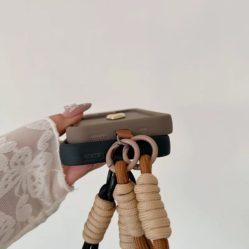 Heart Soft Phone Case with Strap Lanyard and Camera Cover