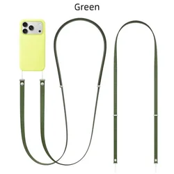Premium Magnetic Crossbody Phone Case with Adjustable Neck Strap and Multi - functional Lanyard (GREEN Lanyard)