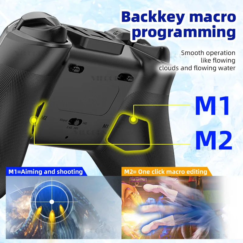 New Z04 Wireless BT Game Controller Six-axis Gyroscope Hall