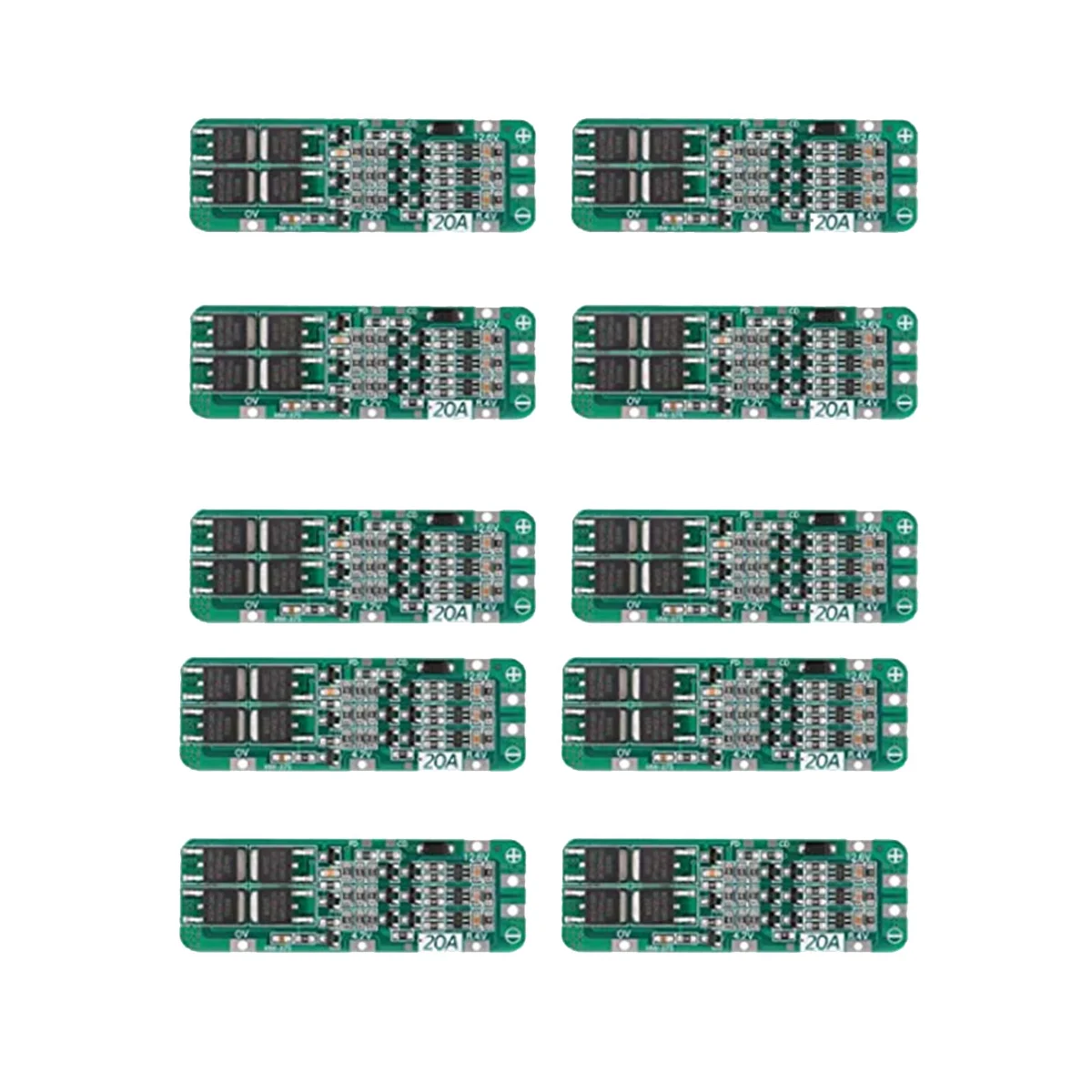 

10 шт., 3S 20A BMS 18650-Φ 11,1 V 12V 12,6 V модуль