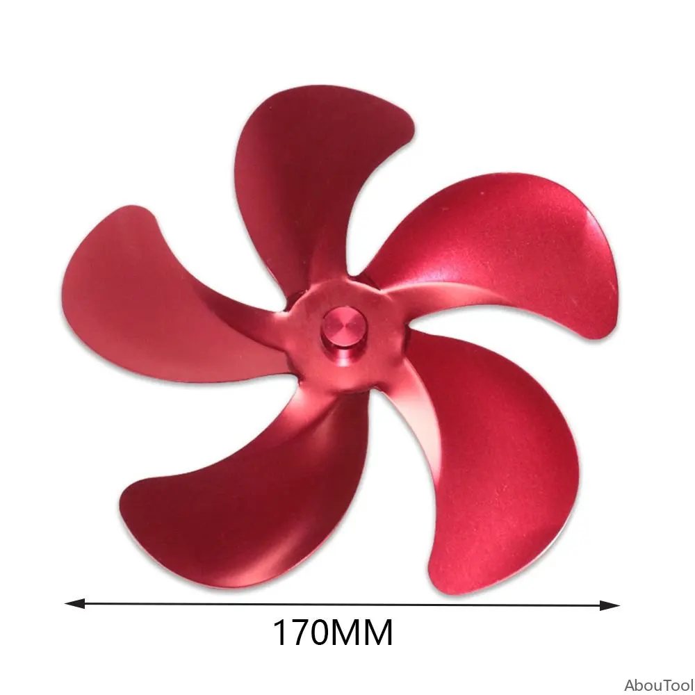 2/3/4/5/7 blades Stove Fan Blade replacement Aluminum alloy Fan Blades Fire Heat Power Saving Burner Fireplace Spare Parts