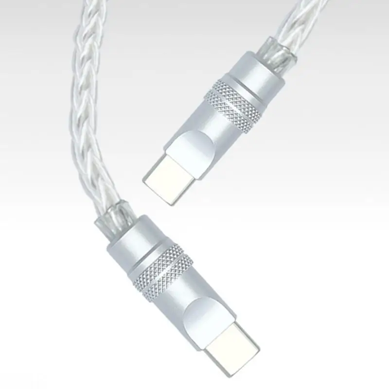 Fashionable Type C Braided Cable with Silver-Plated Copper for Fast Charging and Data Transfer