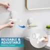 TAILI Suction Cup Soap Dish Powerful Vacuum Suction Soap Holder, Strong Sponge Holder for Shower, Bathroom, Tub and Kitchen Sink 5