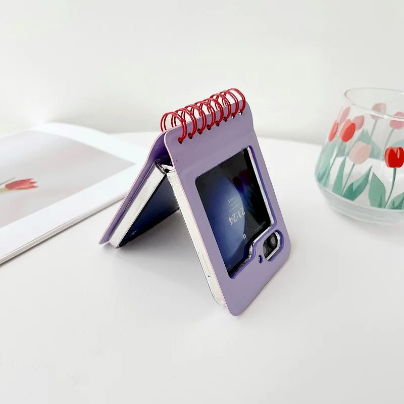Notebook stil etui til Samsung Galaxy Z Flip 6 Z Flip 5 Z Flip 4 3 2 1 etui Shockproof Shell For Flip 2 Bagcover z플립 6 케이스_voghion.com