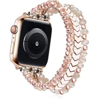 Bracelet lien perles Bracelet pour Apple Bracelet de montre pour femmes 38mm 40mm 41mm 42mm 44mm 45mm 46mm 49mm 2