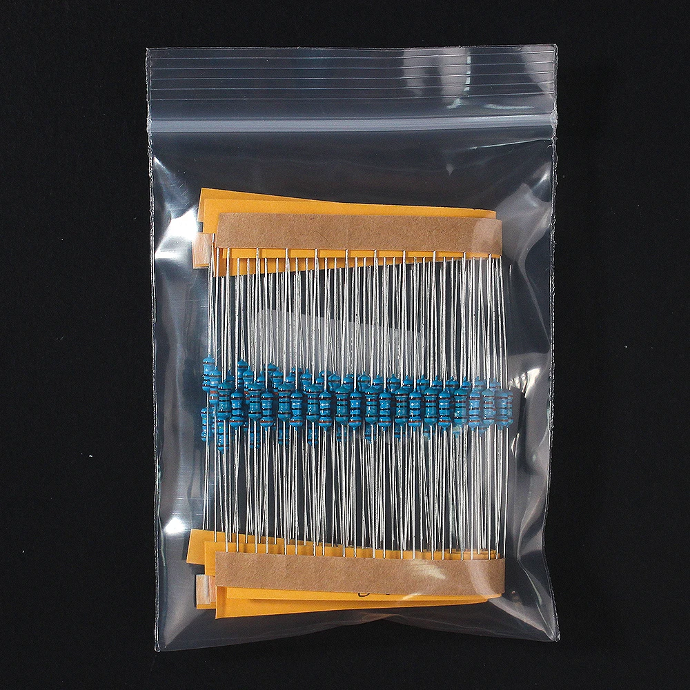 1/4W 1% metal film resistance Car Airbag repair resistor 2ohm 2.2ohm 2.4ohm 2.7ohm 3ohm 3.3ohm 6 types of Electronics kit 6