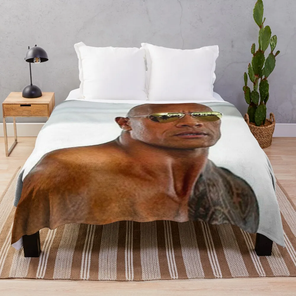

dwayne johnson Throw Blanket Hair Blanket Softest Blanket