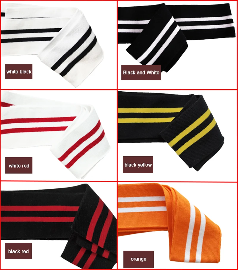 7Cm Cuffs Neckline Hem 1*1 Rib Fabric Knitted Elastic Ribbed Fabric For Sweater Baseball Uniform Jacket Sewing Accessories