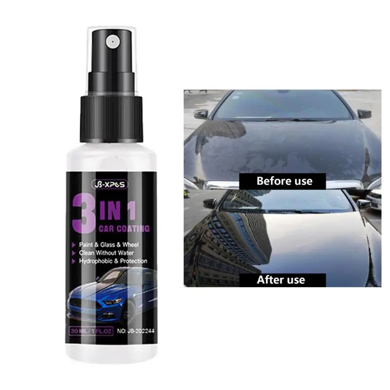 

Ceramic Spray For Cars 3-in-1 Ceramic Coating Spray For Cars Hydrophobic Formula And Uv Protectant Ceramic Spray For Car Long