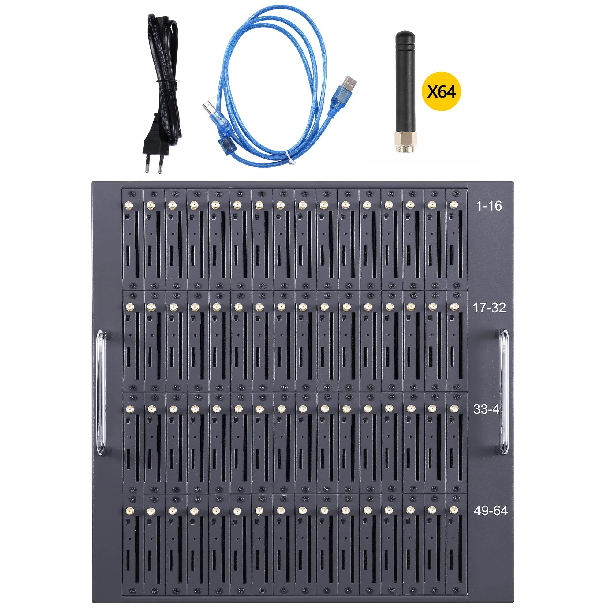 Muti-simcards 64 포트 고속, 대량 SMS 64 슬롯 모뎀 무료 전송