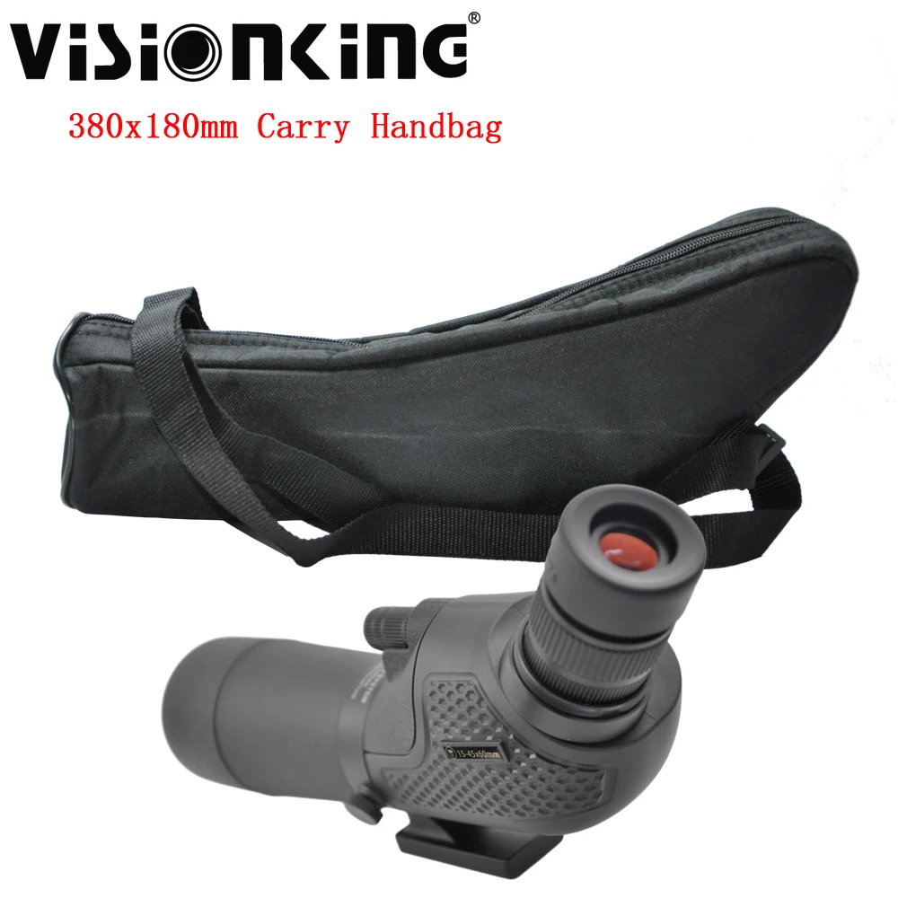 Visionking Portable 380x180mm Soft Carry Bag Case Telescope Spotting Scope Nylon Zipper Binoculars Monocular Anti-shock Handbag