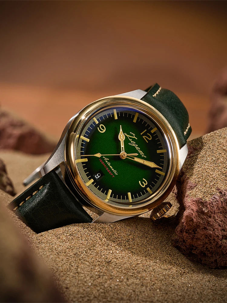 ZEZAME Men's watches YN55Luxury automatic watch 38mm retro 100M luminousAutomatic Watches chronograph vintage dress design watch 2