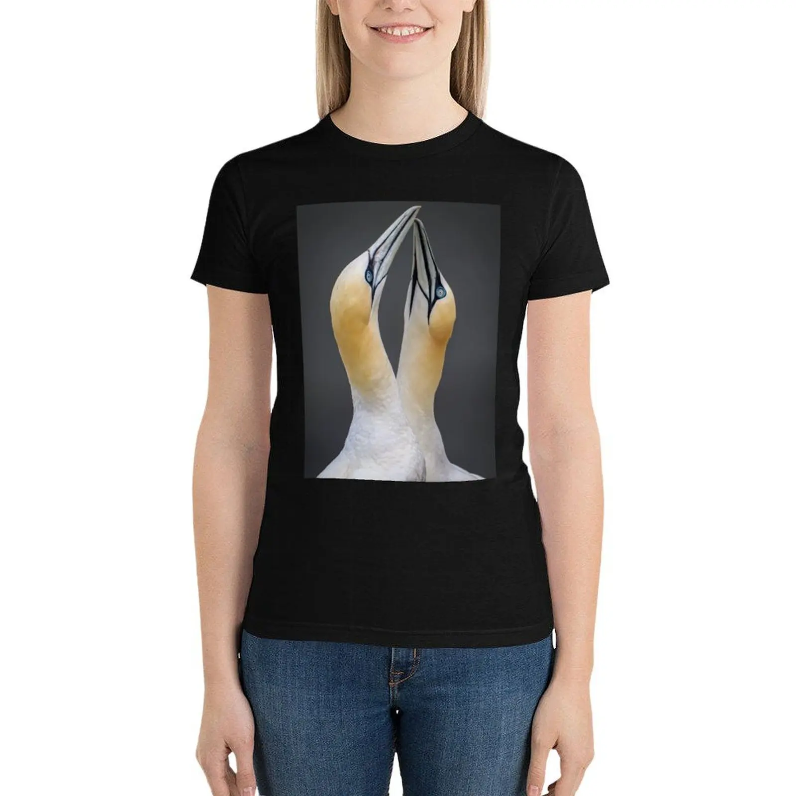 Gannets in Love T-Shirt hippie clothes tops aesthetic clothes korean Women's clothes