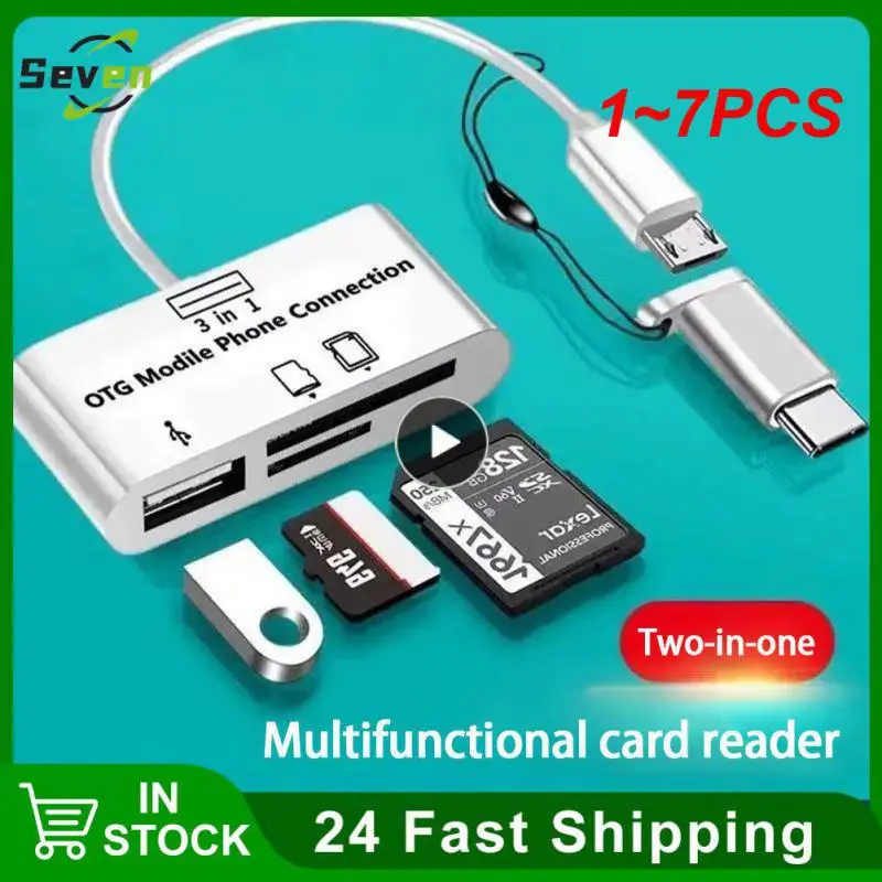 

Флэш-накопитель USB Type-C OTG, устройство для чтения карт памяти, аксессуары для ПК, ноутбука, устройство чтения SD-карт, 1 ~ 7 шт. в 1