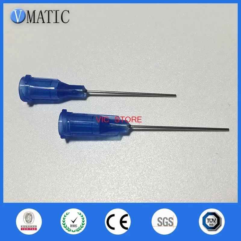 100Pcs 1'' Tube Length Dispensing Needles 22G Syringe Needle Tip 1 Inch