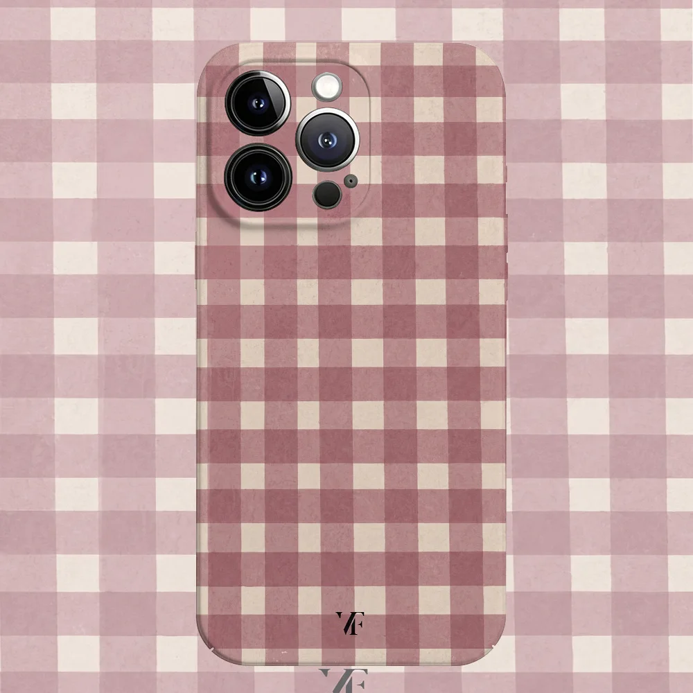Vibrant Checkered Glossy Phone Case - Hard PC Cover