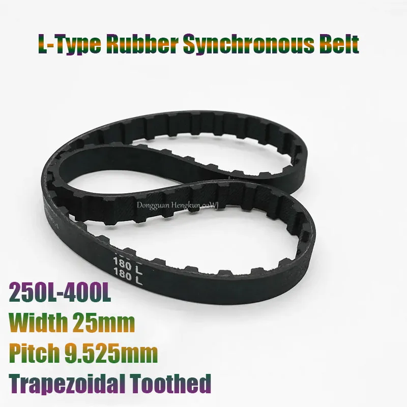 

L-Type Rubber Synchronous Belt 250L-400L Width 25mm Pitch 9.525mm Trapezoidal Toothed Wear-Resistant Toothed Transmission Belt