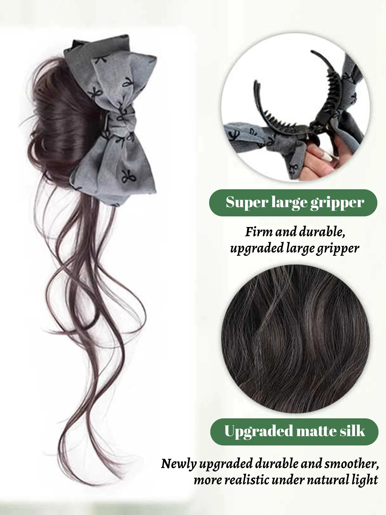 Synthetic Wig For Women Korean Fluffy Bun Hair