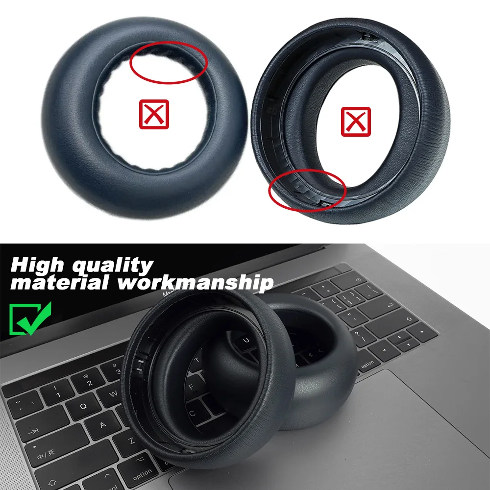 Replacement Ear for SONY PS5 PULSE Elite Accessories Cushion Pads Headphones Sponge Earpads Soft PU Earmuffs