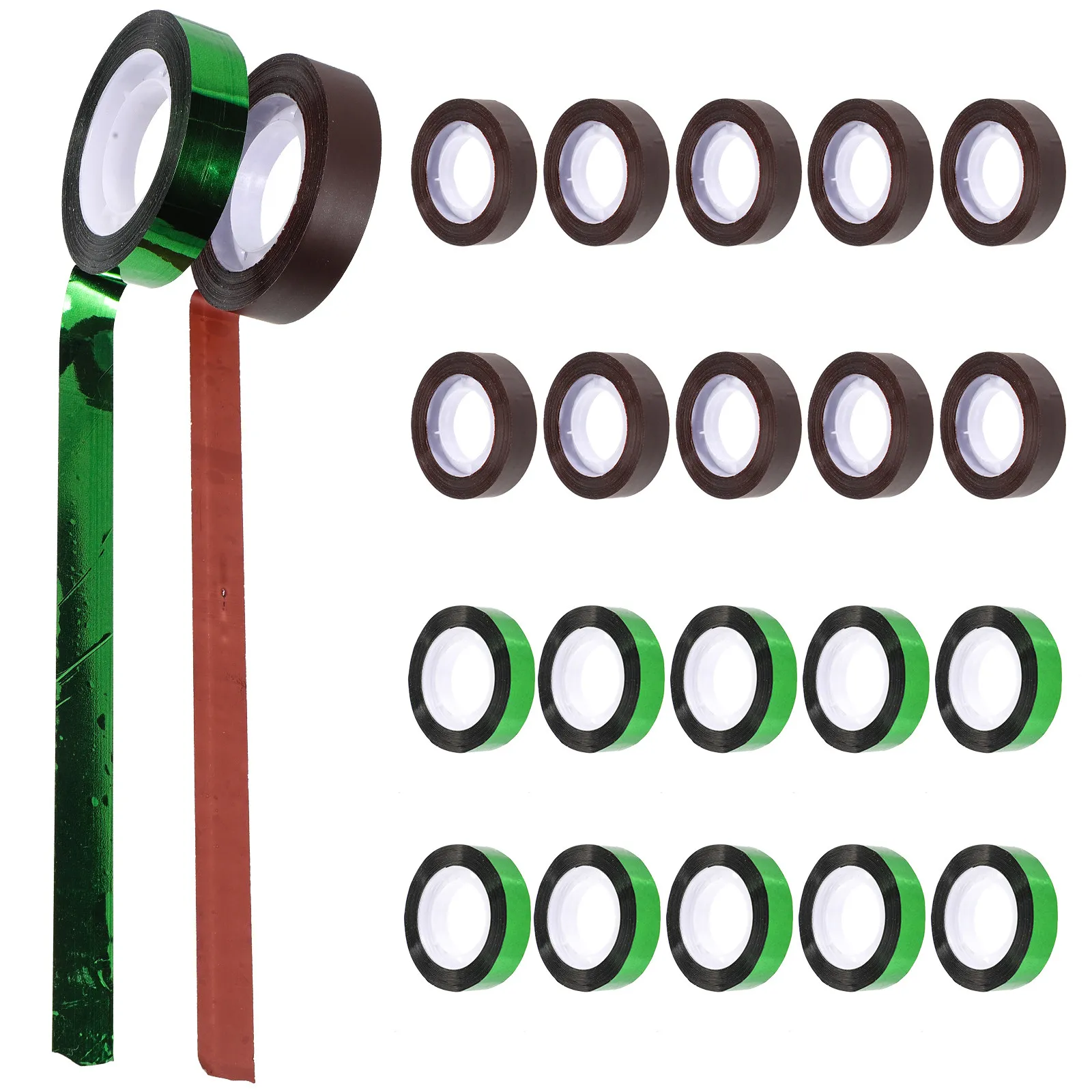 20Pcs DIY 꽃꽂이를위한 꽃 장식 테이프 줄기 포장 공예 용품 꽃다발 만들기 파티 웨딩 장식