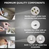 750W Macerating Toilet System with 4-Inlet, Durable Pump, Extension Pipe - Easy Install, Space Saving 4