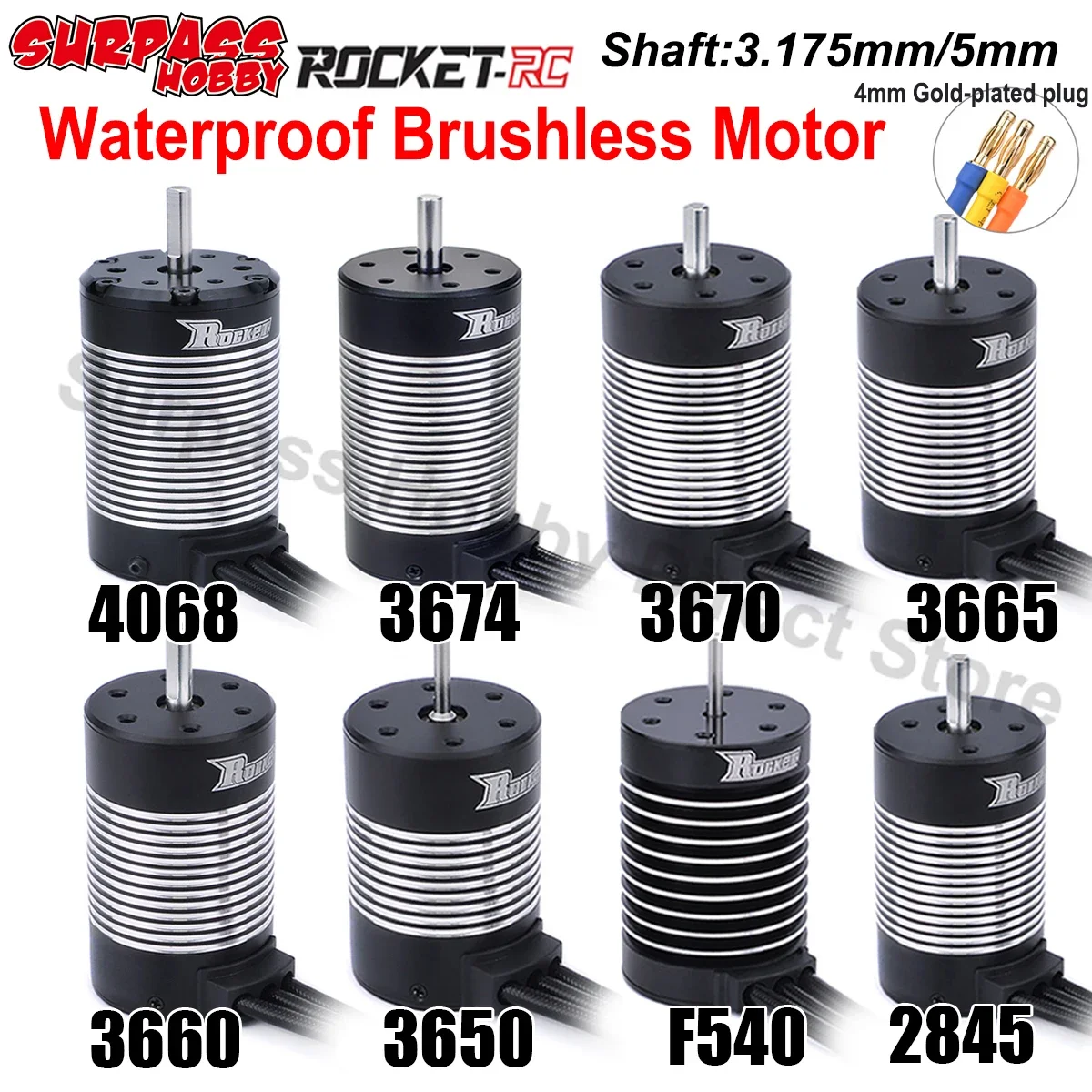 Rocket2845F540365036603665367036744068WaterproofBrushless