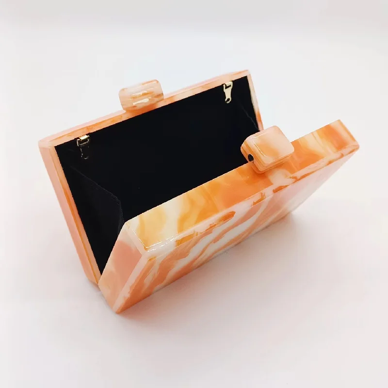 Crossbody Bag Dinner Fashion Clutch Acrylic Leisure Marble New Pattern Shoulder Bags Luxury Small Women Dıy Evening Purse Party