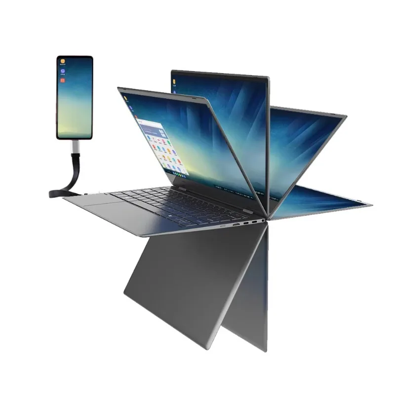 Lapdock 13.3 タッチスクリーン ディスプレイ 360 度の柔軟性をラップ