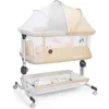 Baby Bassinet Bedside Sleeper, Upgraded Stability Bedside Crib with Full Mesh Sides, Soft Sheet, 6-Height Adjustment 1